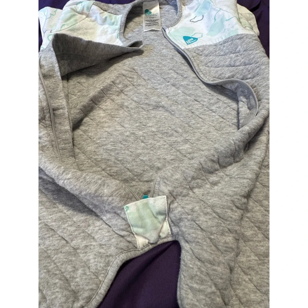 Love To Dream Sleep Suit 1.0 TOG Gray Cloud Quilted Sleep Sack 6-12 Months